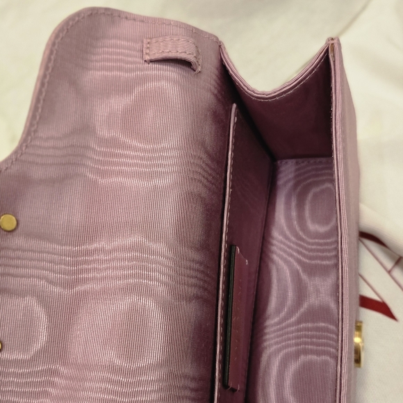 Valentino Garavani Purple Clutch with Gold Details - Picture 9 of 13